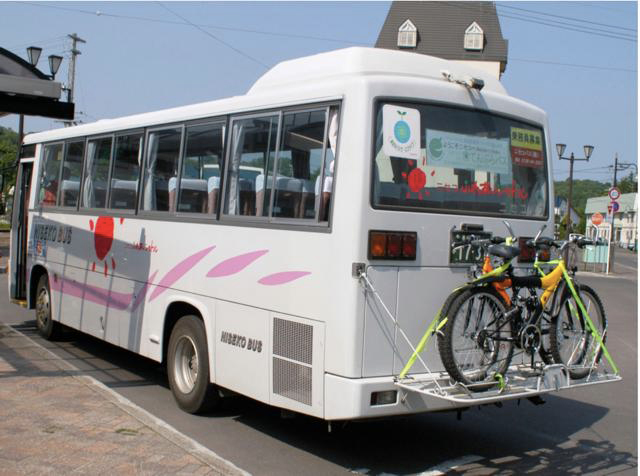ニセコ町<br />自転車が搭載できる循環バス